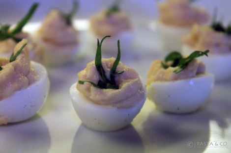 Quail Eggs with Tuna Cream